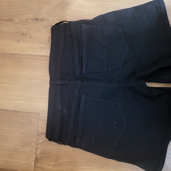 American Eagle Outfitters Shorts Womens 4 Midi AEO Twill Super Stretch Black - Picture 6 of 6